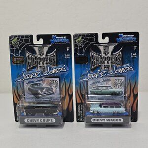 2 Pack Muscle Machines Jesse James West Coast Choppers CHEVY WAGON and CHEVY...